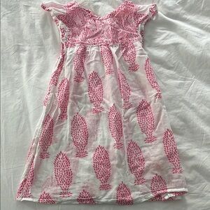 Oliphant Pink and White Kids Casual Dress